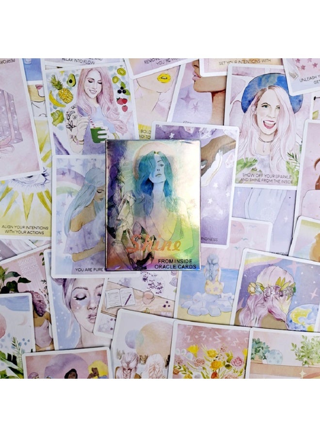 NIBEMINENT The inner radiance Oracle Bone Script playing cards for divination, entertainment and party games - Image 3