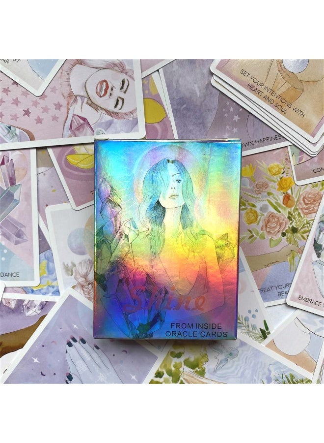 NIBEMINENT The inner radiance Oracle Bone Script playing cards for divination, entertainment and party games - Image 1