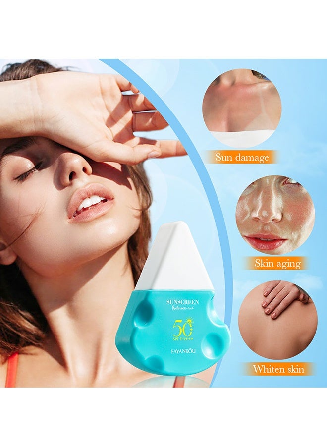 فايانكو واقي شمس مرطب منظف بحمض الهيالورونيك، برايمر واقي شمس، لوشن واقي شمس - Image 3