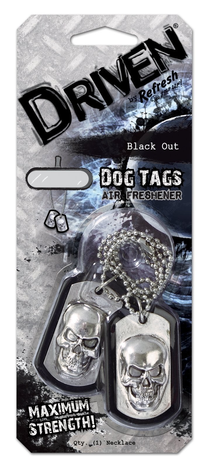 RefreshYourCar Driven by Refresh Your Car E301342500 Scented Dog Tag Black Out - Image 3