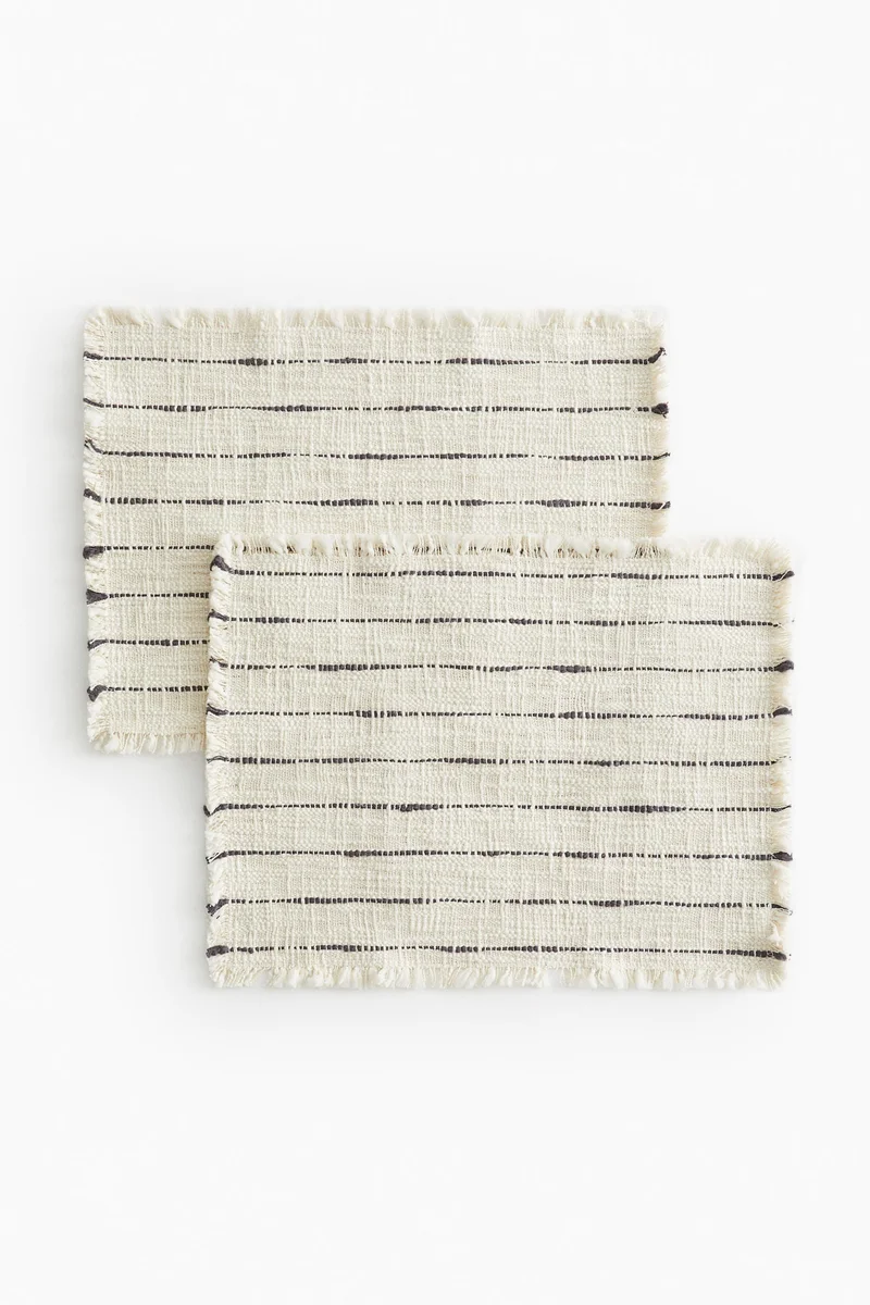H&M 2-pack textured-weave place mats