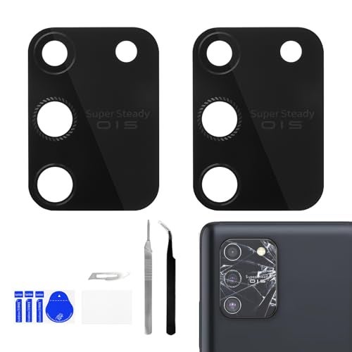 BESJMYT 2 Pack for Samsung Galaxy S10 Lite Rear Camera Lens Replacement Adhesive Back Camera Glass Lens with Full Fix Tool Repair Kit Tweezers Dust Cloth for S10 Lite SM-G770U1 - Image 1