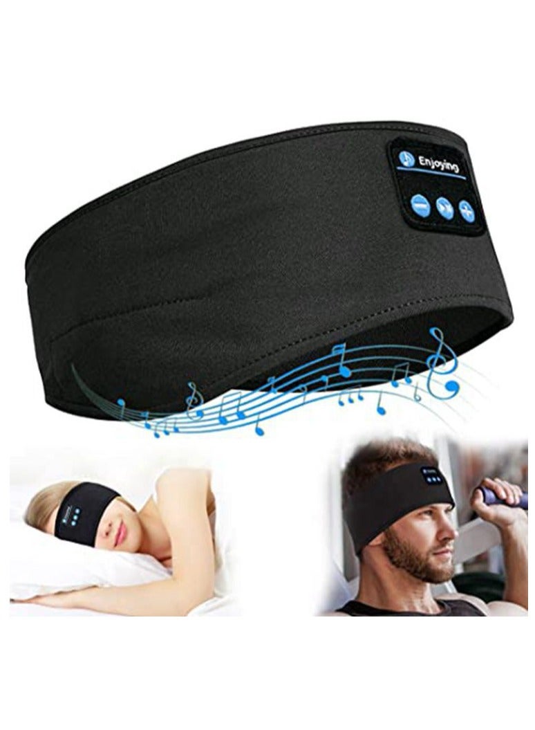 XiuWoo 2 in 1 Wireless Bluetooth 5.0 Electric Sleep Headphones Headband, Sports Earphones Music Sleeping Eye Mask, Sport Headband, Running Music Gadgets with HD Stereo Speaker - Image 1