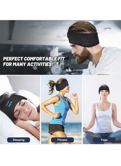 XiuWoo 2 in 1 Wireless Bluetooth 5.0 Electric Sleep Headphones Headband, Sports Earphones Music Sleeping Eye Mask, Sport Headband, Running Music Gadgets with HD Stereo Speaker  - Image 4