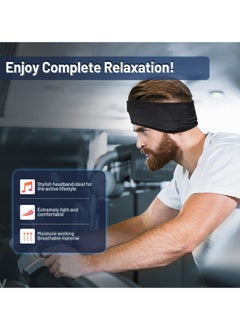 XiuWoo 2 in 1 Wireless Bluetooth 5.0 Electric Sleep Headphones Headband, Sports Earphones Music Sleeping Eye Mask, Sport Headband, Running Music Gadgets with HD Stereo Speaker  - Image 5