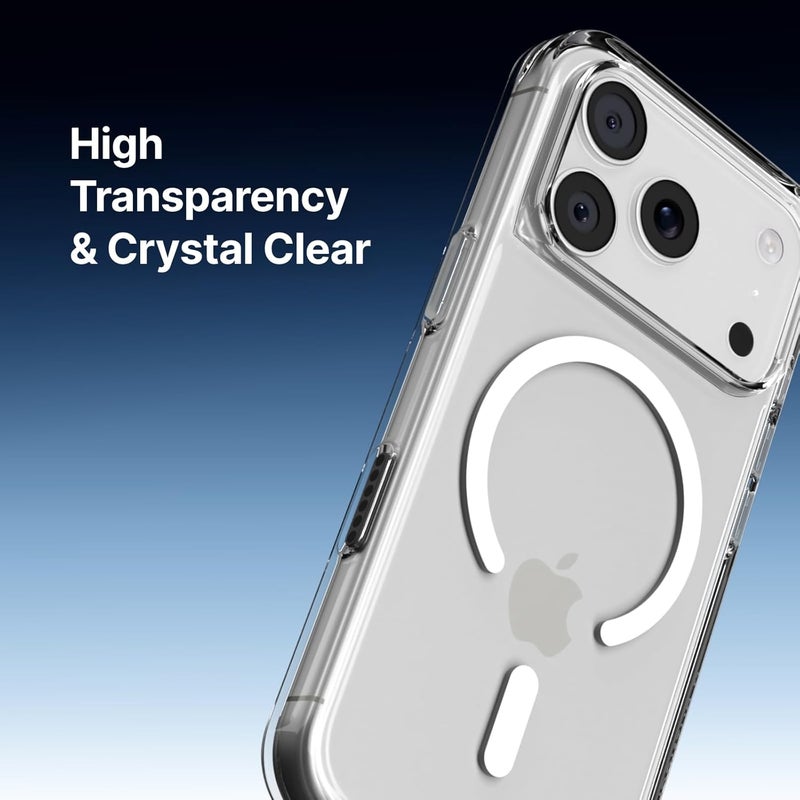 RHINOSHIELD Phone Case Compatible with MagSafe for iPhone 17 | Clear - Anti-yellowing, High Transparency, Superior Magnetic, Shockproof with Military Grade Drop Protection - Transparent - Image 4
