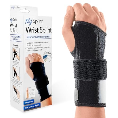 MySplint Custom-Fit Wrist Splint - Heat-Activated, Moldable Thermoplastic Support - Comfortable and Adjustable for Custom Recovery - One Size Fits All - Image 1