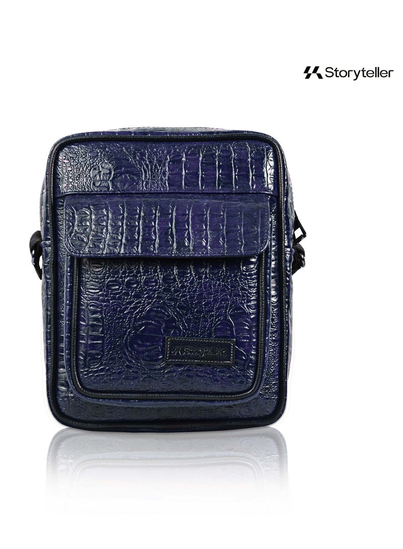 STORYTELLER Silica Leather Finish Crossbody Sling Bag Casual Daypack for Business and Casual travel - Image 1