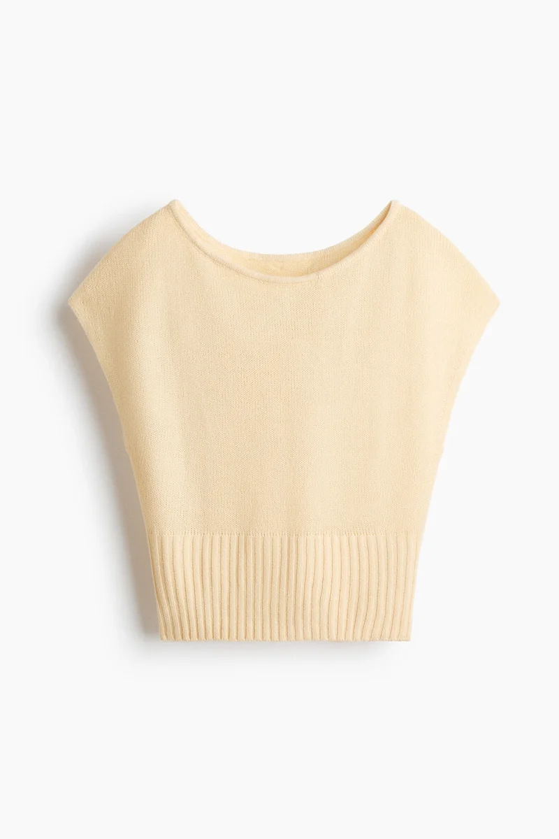 H&M Knitted off-the-shoulder top