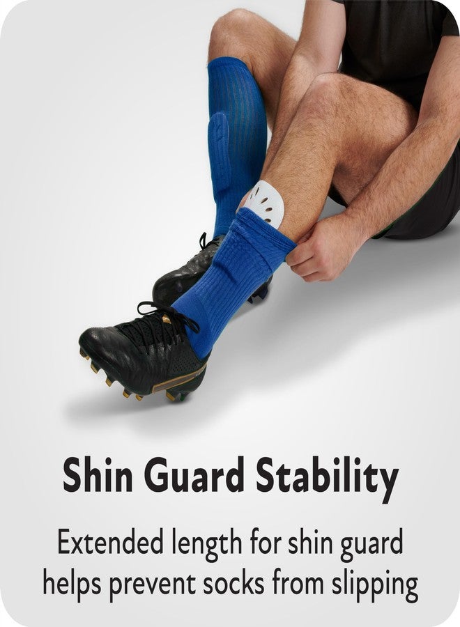 سوف سول جوارب رياضية عالية الأداء من سوف سول لكرة القدم، تصل إلى منتصف الساق (زوجان)، مقاس كبير، أسود - Image 5