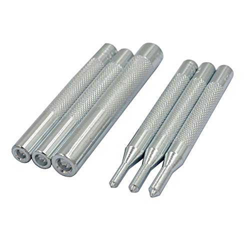 DGOL 10 pcs Metal Snap Button Fastener Setter Metal Snaps Press Studs Install Punch Base Tool Kit - Image 3