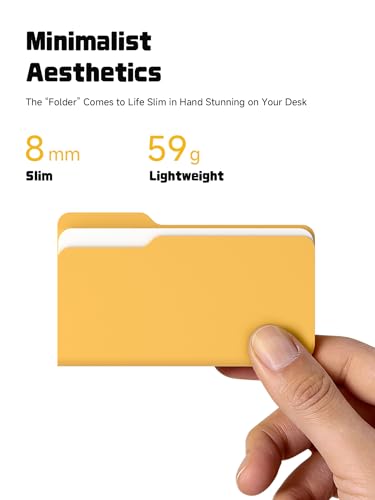 Hagibis SSD Enclosure, Folder Style USB 3.2 Gen2 10Gbps to NVMe PCI-E M.2 SSD Case, M.2 External Hard Drive Enclosure for MacBook Laptop iPad Android iPhone 17 Pro Max (Yellow 2230-2280) - Image 3