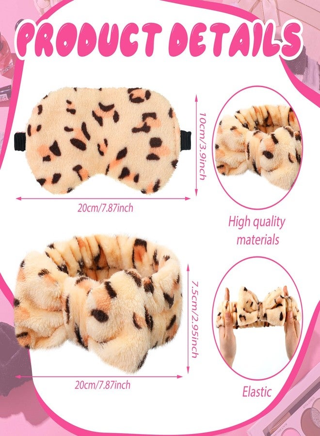 Kajaia 12 Pcs Sleepover Party Favors for Woman Plush Sleep Eye Mask Soft Spa Headband for Spa Birthday Bachelorette Slumber Party Supplies(Cute) - Image 3