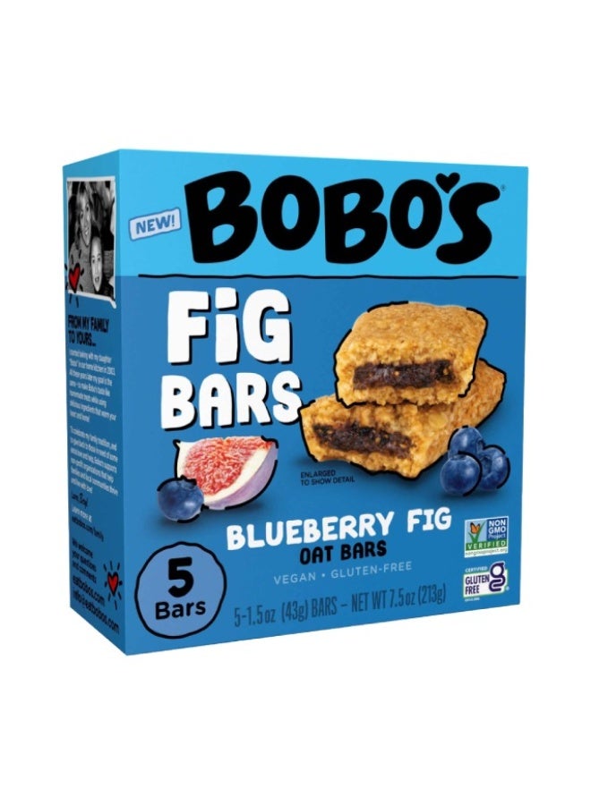 Fig Bars, Blueberry - 5x43g, United States