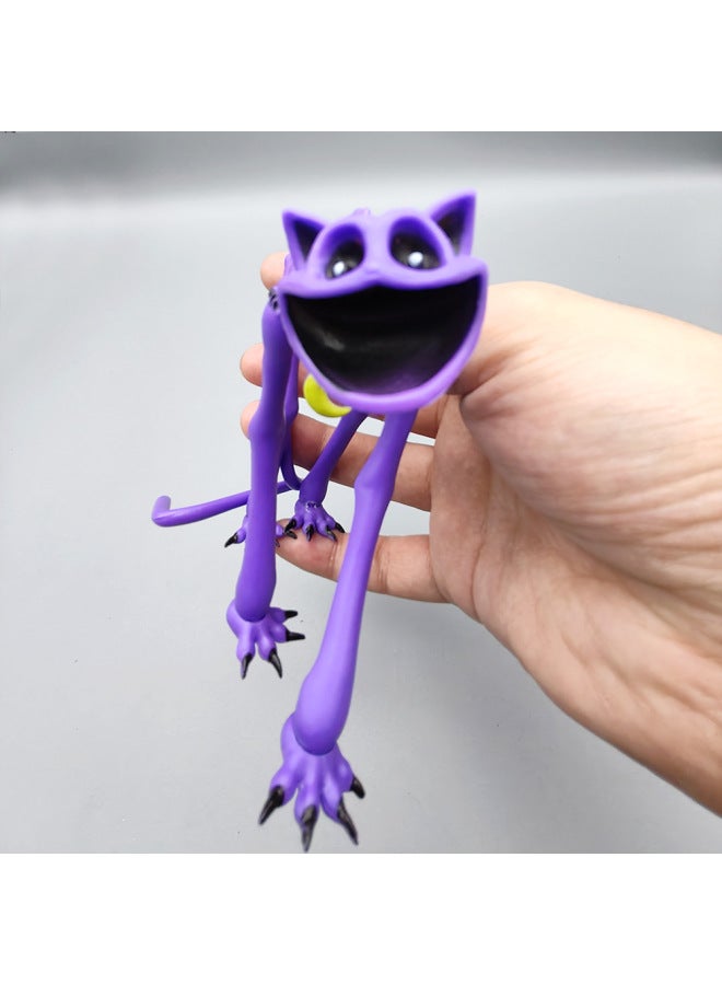 Bobby Game Time Season 3 Boss Long Legs Lie Sleepy Cat Doll Hand-made Smile Horror Animal Model-Color:B3 [keychain] The Sun Dog With Legs Bit Off (dk) - Image 4