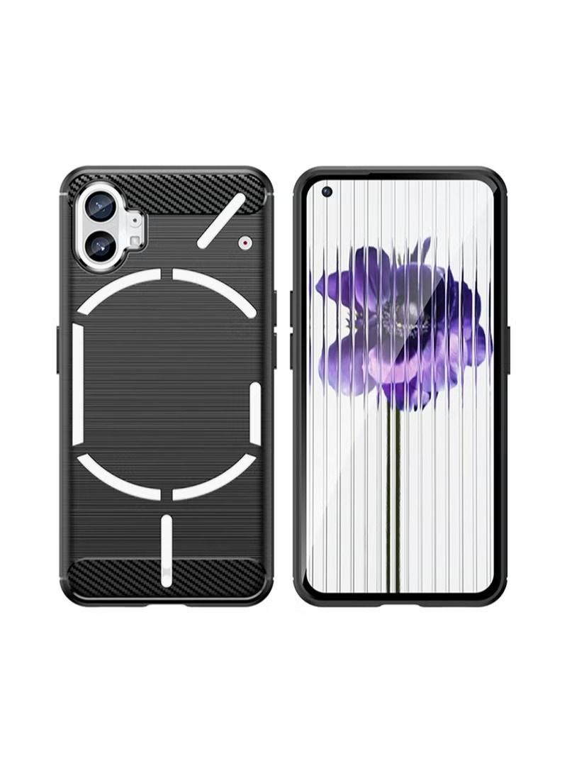 Compatible with Nothing Phone 1 Case Cover Soft TPU Anti-Scratch Shockproof Protective Scratch Resistance Back Cover Accessories Protection Compatible with Nothing Phone 1 Black - Image 3