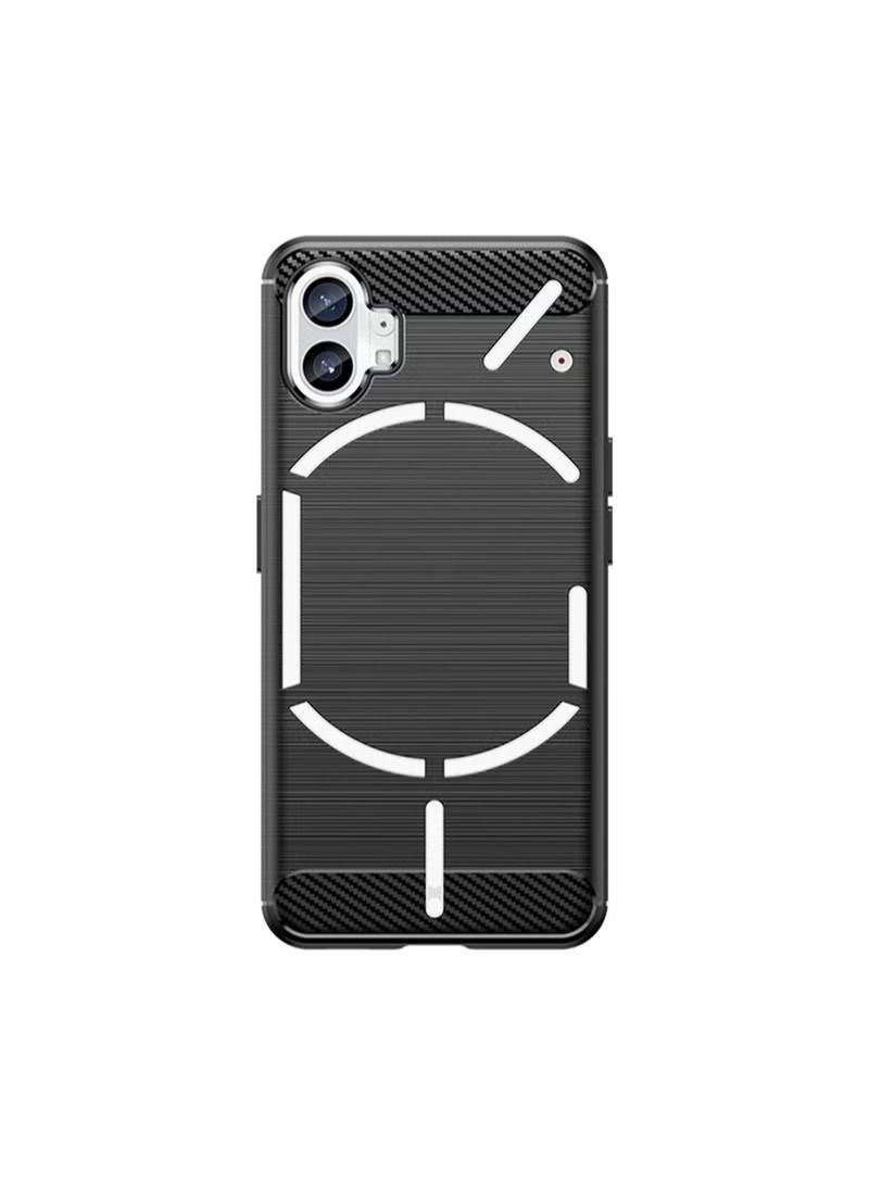 Compatible with Nothing Phone 1 Case Cover Soft TPU Anti-Scratch Shockproof Protective Scratch Resistance Back Cover Accessories Protection Compatible with Nothing Phone 1 Black - Image 1