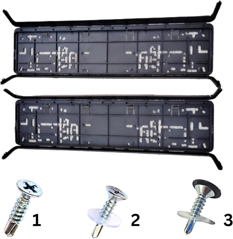 ETAVA Car License Plate Frame (Car Number plate) Holder with 8-Piece Screw Set (53x13 cm) - Universal Fit for All Emirates UAE Dubai, Abu Dhabi, Sharjah, Ajman, Fujairah, Ras Al Khaimah - Image 5