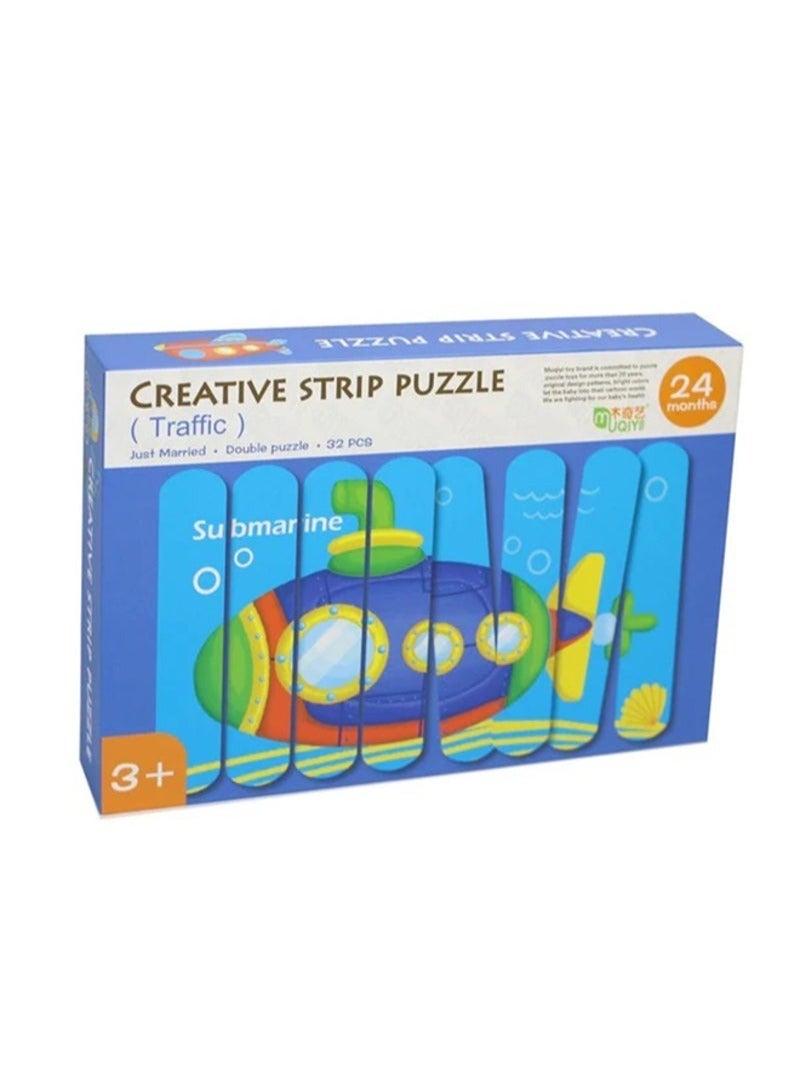 32-Piece Frames Puzzle Set 28x19x4cm - Image 1