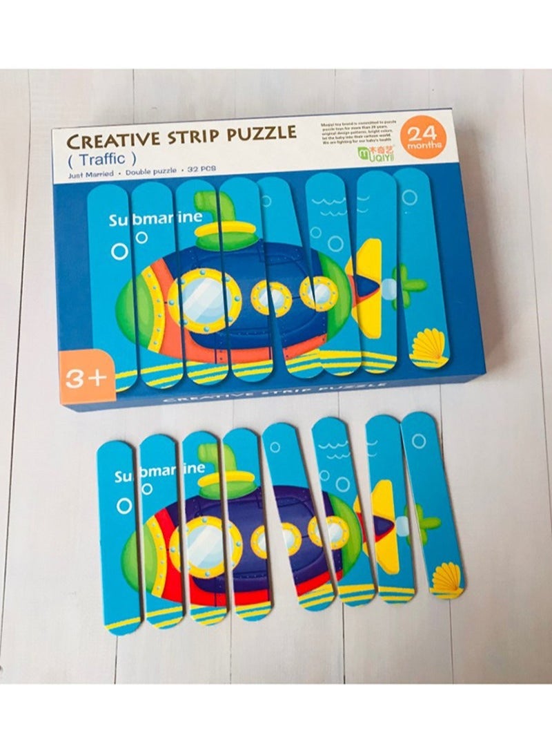 32-Piece Frames Puzzle Set 28x19x4cm - Image 2