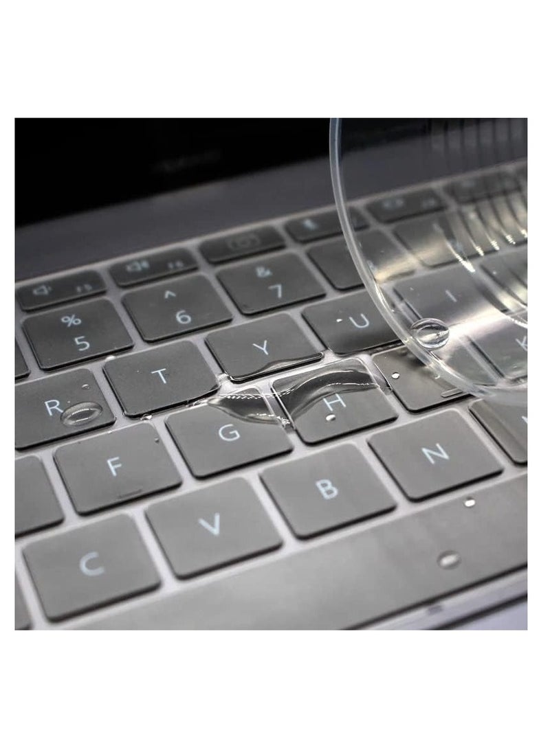 Soft TPU Keyboard Skin Cover Compatible with Huawei MateBook D14 2023/Huawei Matebook 13S/ 14S/16S,  Ultra Thin Air Soft-Touch TPU Protective Cover Skin, Clear - Image 2
