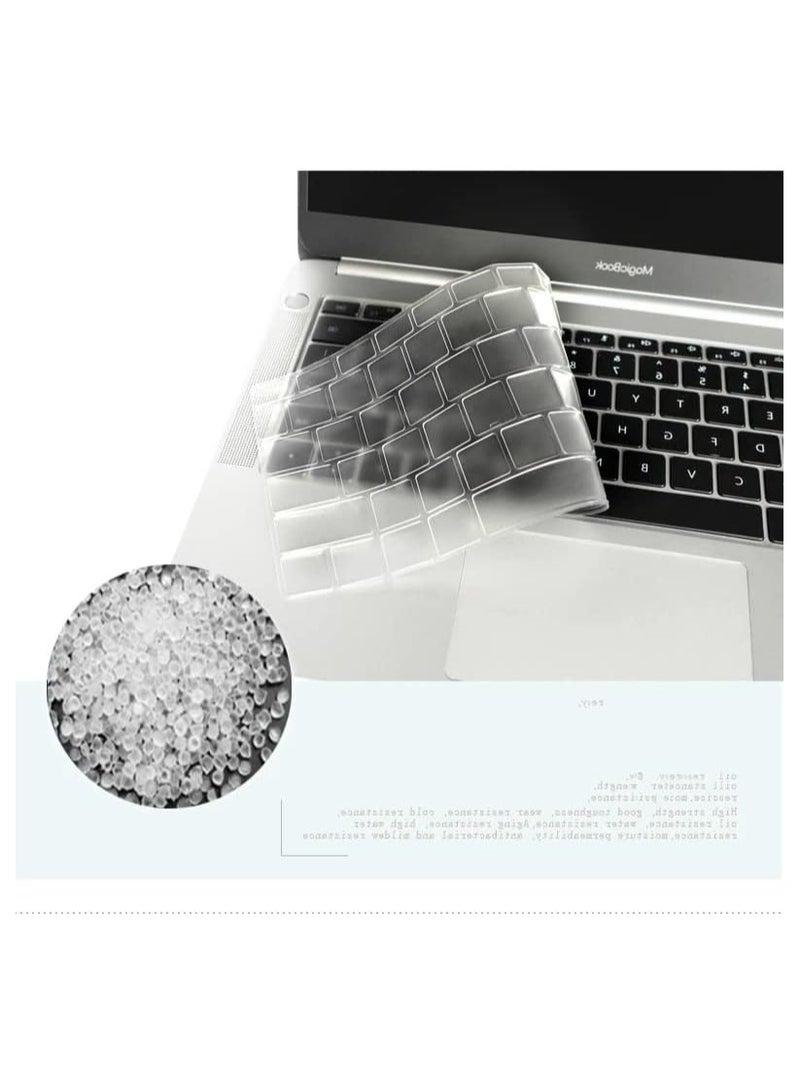 Soft TPU Keyboard Skin Cover Compatible with Huawei MateBook D14 2023/Huawei Matebook 13S/ 14S/16S,  Ultra Thin Air Soft-Touch TPU Protective Cover Skin, Clear - Image 3