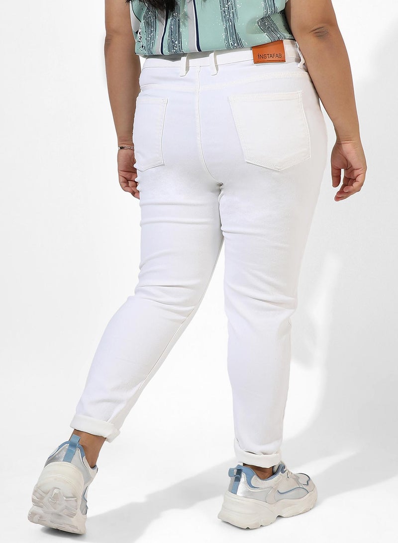 Instafab Plus Women's Mid-Rise Slim-Fit Denim Jeans - Image 3