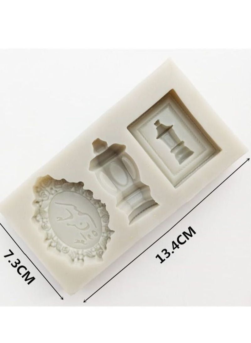 NIBEMINENT Ramadan Decoration Silicone Mold  Fondant Chocolate Form For Cake Decorating  - Image 2