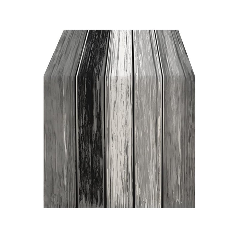 OYIMUA Grey Striped Vintage Table Runner, Rustic Farmhouse Style Kitchen Dining Table Decoration for Home Party Decor 13x72 Inch - Image 1