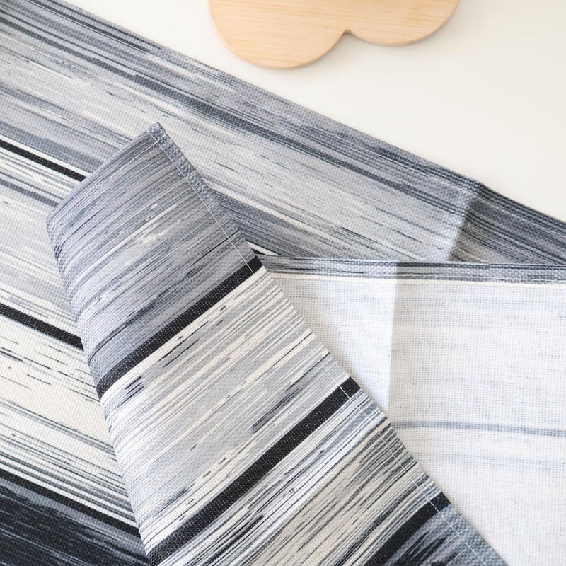 OYIMUA Grey Striped Vintage Table Runner, Rustic Farmhouse Style Kitchen Dining Table Decoration for Home Party Decor 13x72 Inch - Image 5