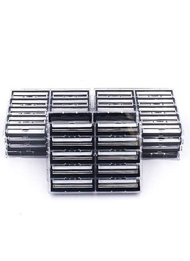 taconic shave Have Twin Blade Razor Cartridges With Lubricating Strip Compatible With All Gillette Trac 2 Gillette Atra Vector And Contour Razor Handles. Also Fits On Personna Bump Fighter Handles Made In The Usa  - Image 2