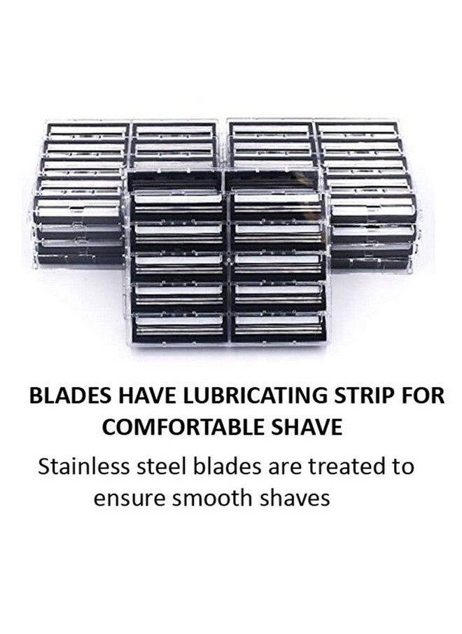 taconic shave Have Twin Blade Razor Cartridges With Lubricating Strip Compatible With All Gillette Trac 2 Gillette Atra Vector And Contour Razor Handles. Also Fits On Personna Bump Fighter Handles Made In The Usa  - Image 4
