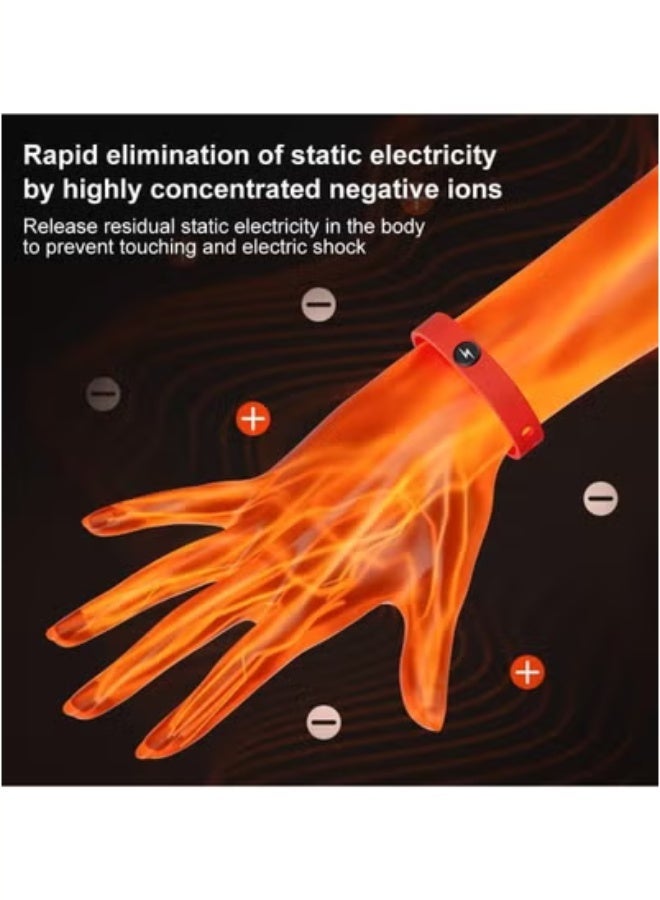 general Anti-static wrist strap, wireless anti-static wrist strap, adjustable balance anion bracelet for static removal, men's and women's winter discharge elimination - Image 4