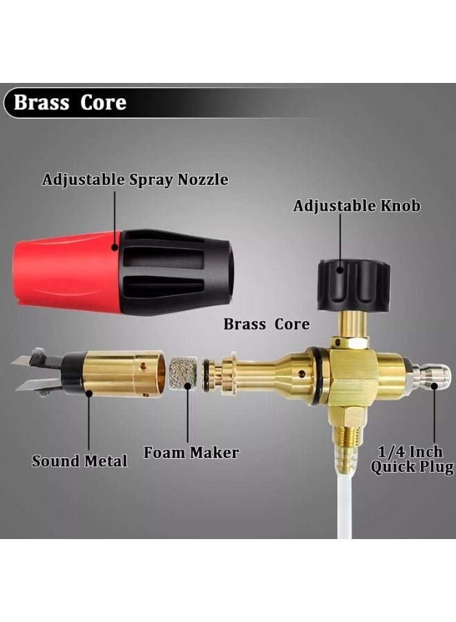 Rokfort Foam Lance Cannon Soap Bottle Sprayer For Pressure Washer Gun Jet Car Wash - Image 2