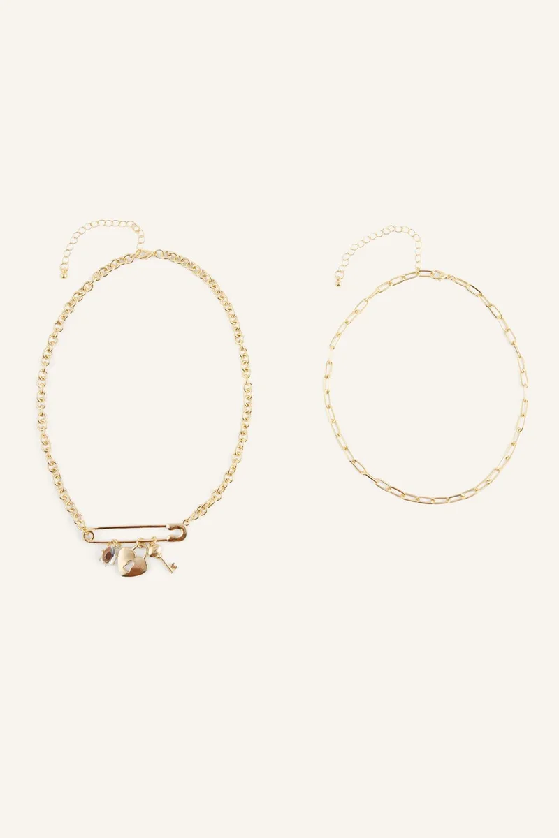 Defacto  Woman 2 piece Necklace for Women | Best Price UAE