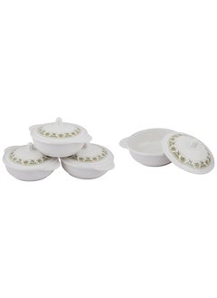 7 Days Maharaja Royal Round Melamine Dinner Set 34 Pieces Service for 6 White  - Image 5