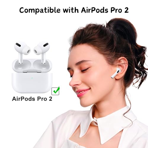 Flavizo 4 Pairs AirPods Pro Ear Tips for 2nd/1st Generation, Earbuds with Storage Case, Replacement Earbud Tips, Soft SiliconeEartips in 4 Sizes (XS/S/M/L) - White - Image 3