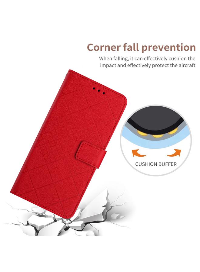 S-TOP Case For Realme C67 4G Rhombic Grid Texture Leather Phone Case - Image 5