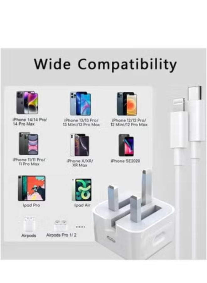 Certified Type C to Lightning Fast Charger Compatible with iPhone 14/13/12/11/XS/XR - Image 2
