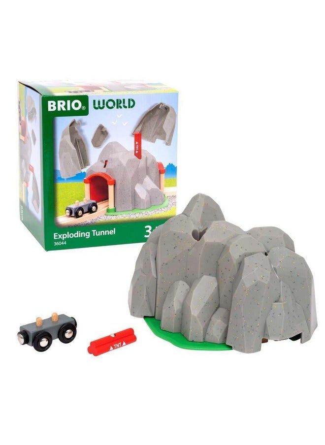 Brio BRIO World - 36044 Exploding Tunnel | Toy Train Set for Kids Ages 3 Years and Up  - Image 2