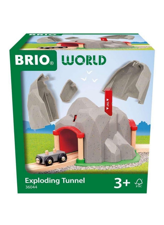 Brio BRIO World - 36044 Exploding Tunnel | Toy Train Set for Kids Ages 3 Years and Up  - Image 1