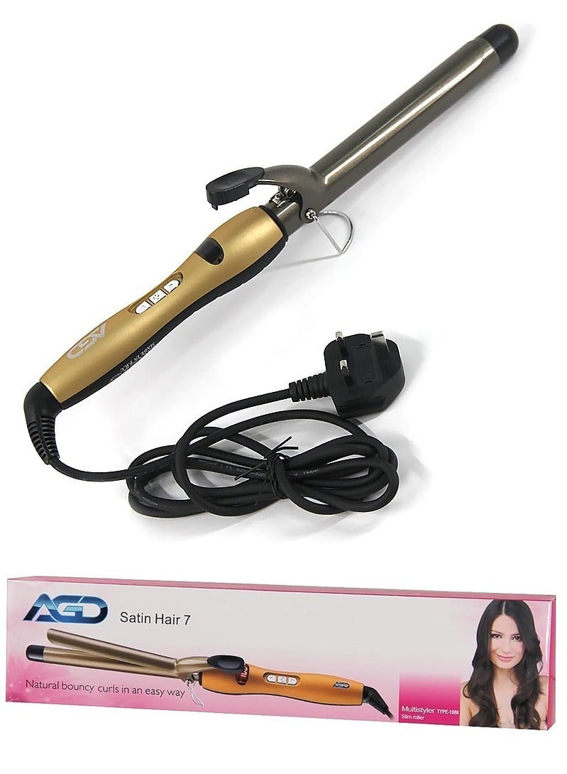 إيه جي دي مكواة فرد الشعر الاحترافية من السيراميك، أداة تجعيد الشعر الرقمية، أداة تصفيف الشعر المموجة - Image 1