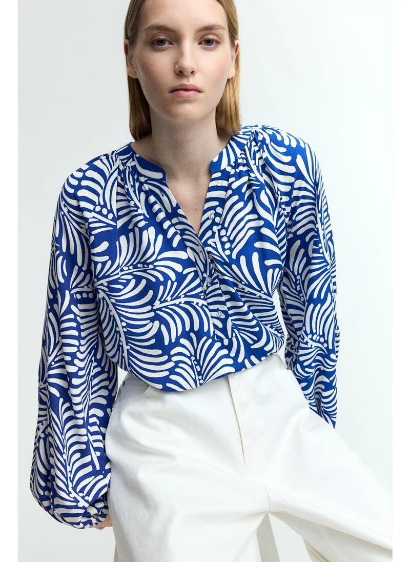 اتش اند ام Balloon-sleeved blouse