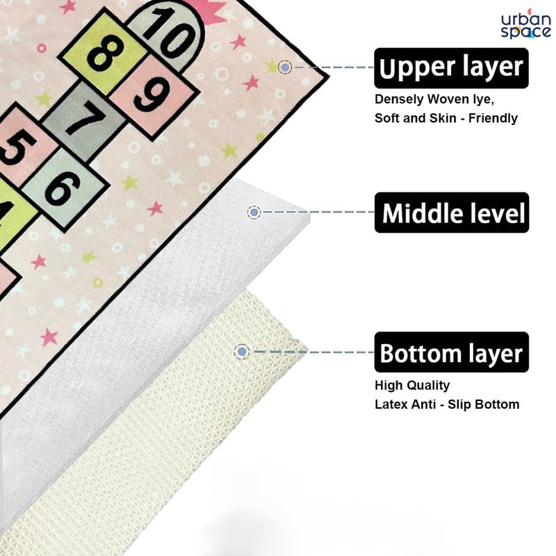 Urban Space سجادة جانبية مطبوعة رقمياً ثلاثية الأبعاد من أوربان سبيس مع قاعدة مضادة للانزلاق سجادة أرضية لمدخل الباب وممر المطبخ 2 قدم × 5 أقدام DR1023 - Image 3