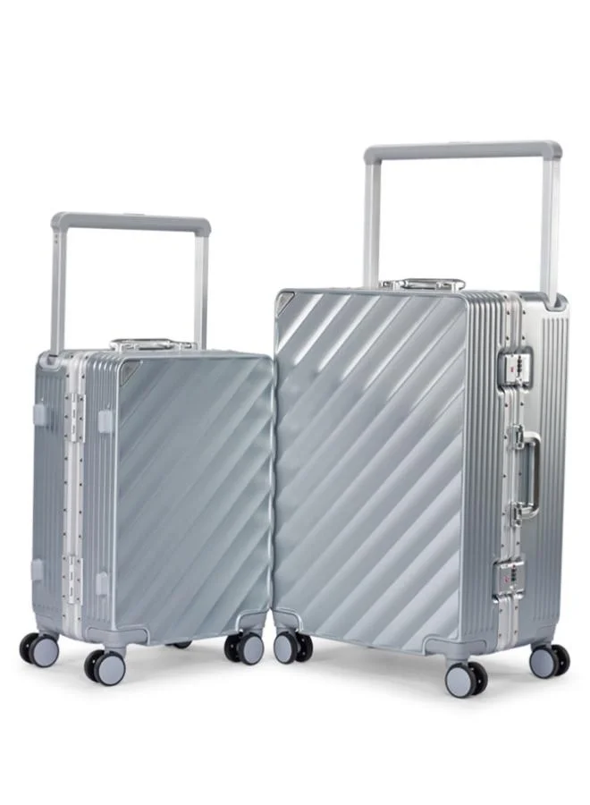 ليمرا طقم شنط سفر من ليمرا مصنوع من مادة البولي كربونات مكون من قطعتين مقاس 24"-20" بوصة