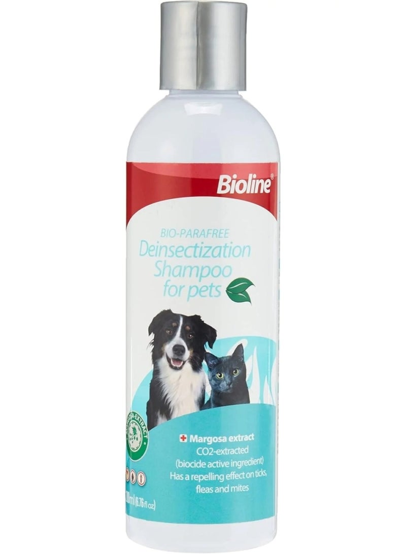 Bioline Deinsectization Shampoo for Pets – 200ml Anti-Parasite Care - Image 1