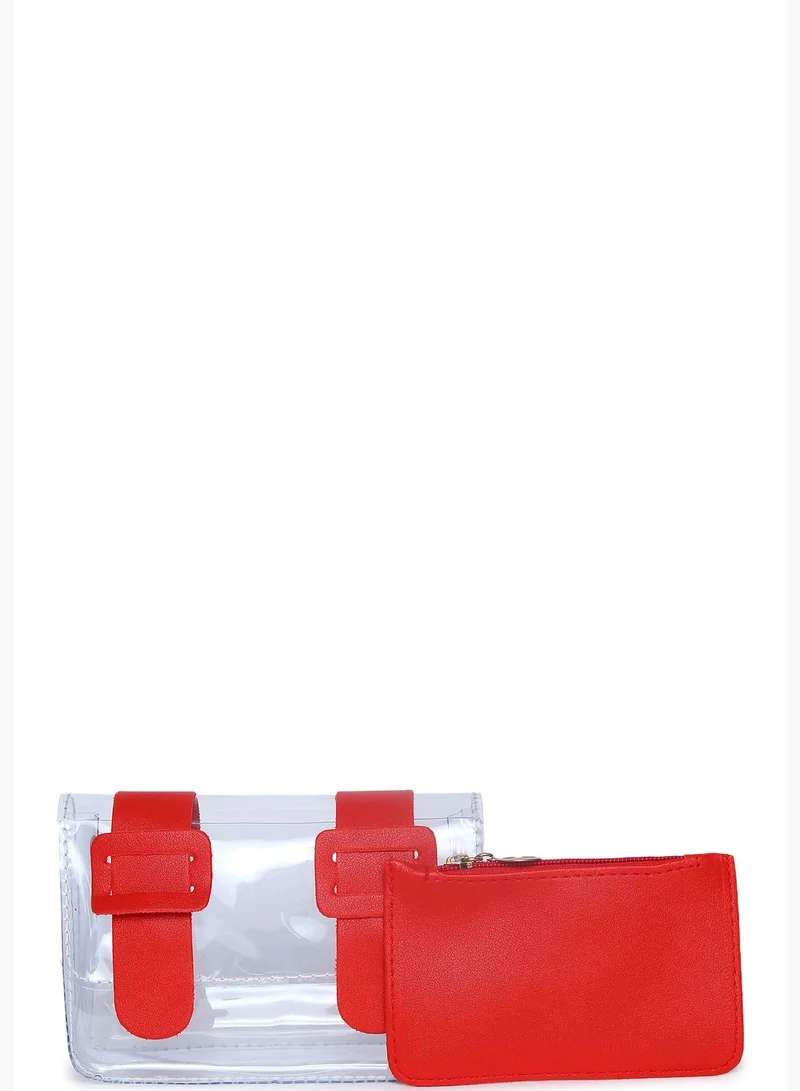 Haute Sauce Transparent Sling Bag with Magnet Lock
