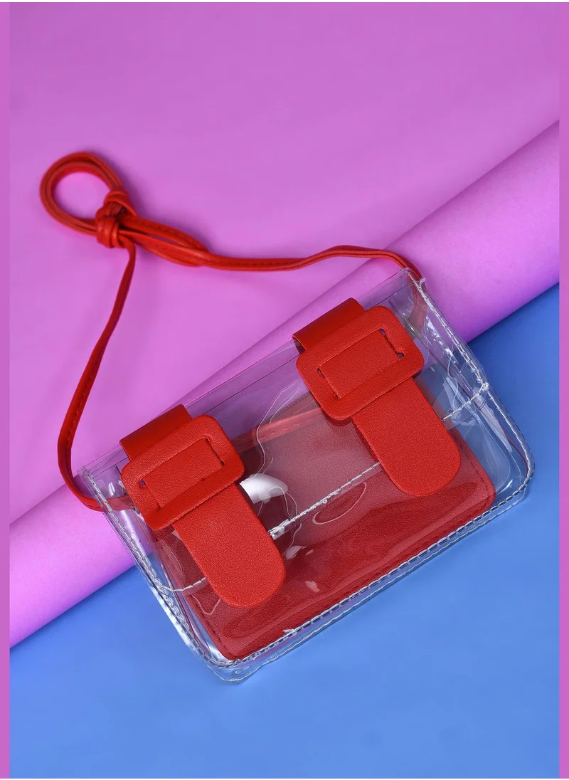 Haute Sauce Transparent Sling Bag with Magnet Lock