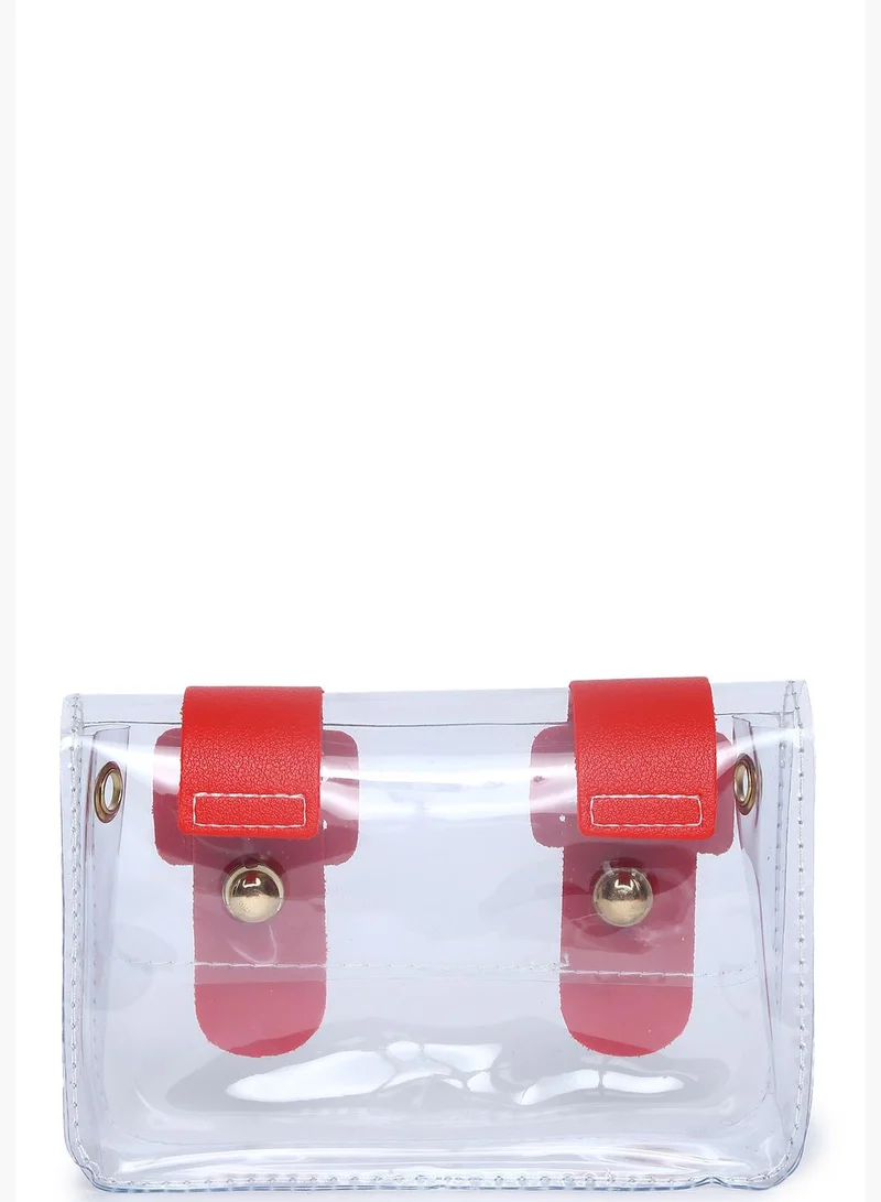 Haute Sauce Transparent Sling Bag with Magnet Lock