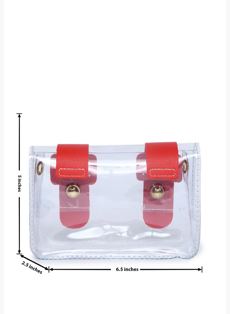 Haute Sauce Transparent Sling Bag with Magnet Lock